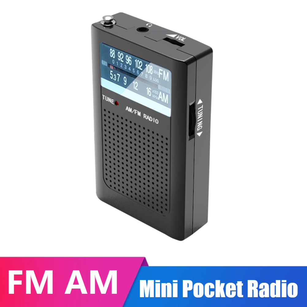 AM FM Radio Battery Operated Radio Small Portable Radio Mini Pocket Radios with Loud Speaker Radio Built-in Antenna for Elderly