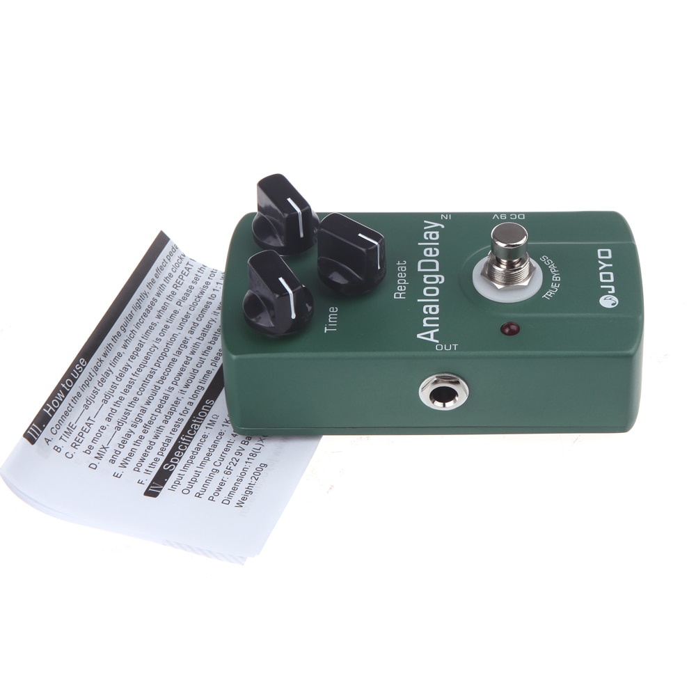 Joyo JF-33 Analog Delay Electric Guitar Effect Pedal True Bypass Guitarra Pedal Guitar Accessory
