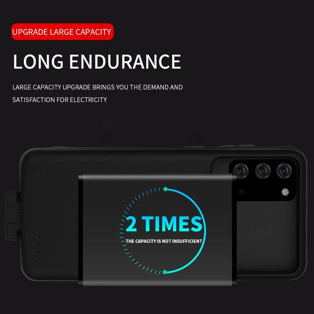 Cargador externo de 7000mAh para Samsung, funda de carga para Samsung A51, A71, 5G, A50, A20, A30, A30S, A50S, S20 FE