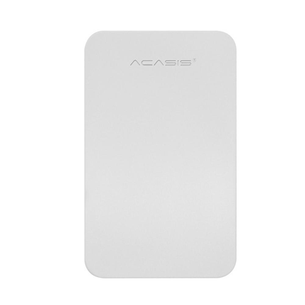 2.5- zoll-hdd-ssd-gehäuse, sata-zu-usb -3.0- adapter, kostenloser 5- gbit/s-box, festplattengehäuse, unterstützt 2tb hdd-festplatten, disco duro externo: Weiß