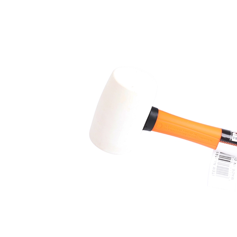 A Durable Solid Rubber Mallet For Floor Carpentry. Ergonomic Grip Hammer Mallet Soft Hitting Hand Tool Accessory