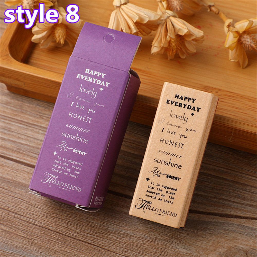 1 sztuk drewniane roślin kwiat dziewczyny Seal Vintage stemple gumowe DIY rzemiosło szycia tłoczenia akcesoria do scrapbookingu: 8