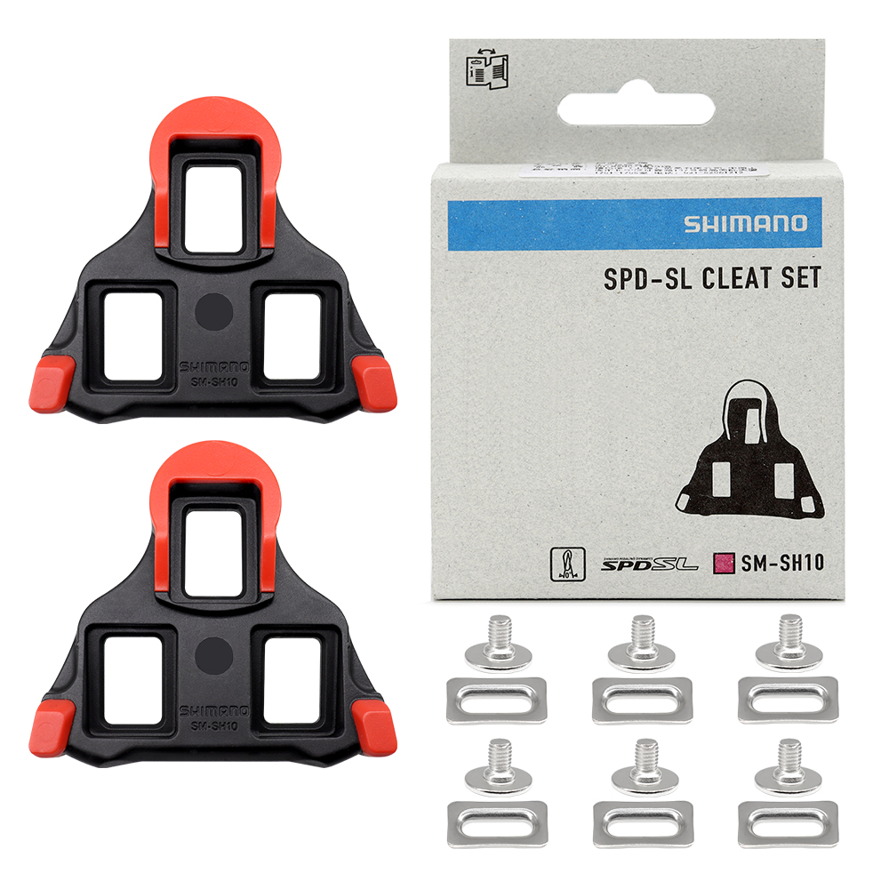 Shimano SM-SH11 SH10 SH12 Bike Pedal Cleat For SPD Road Bicycle Original Box Shoes Cleats Bike Pedal Road Cleats Speed System: WHITE