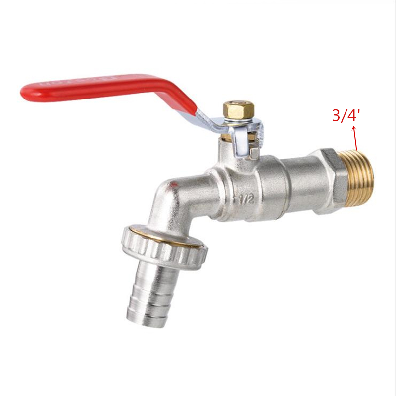 Servantkraner vannkran 1/2 'og 3/4 ' messingkran hjem utendørs hageverktøy servantarmatur hagekran adapter: B