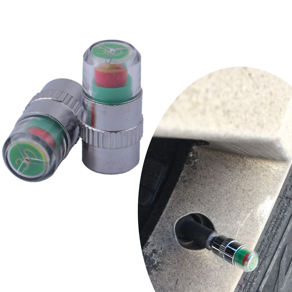 4 stk / parti 2.0 bar 30 psi dæktrykovervågning ventilspindelhætter alarm diagnostiske værktøjssæt sensorindikator