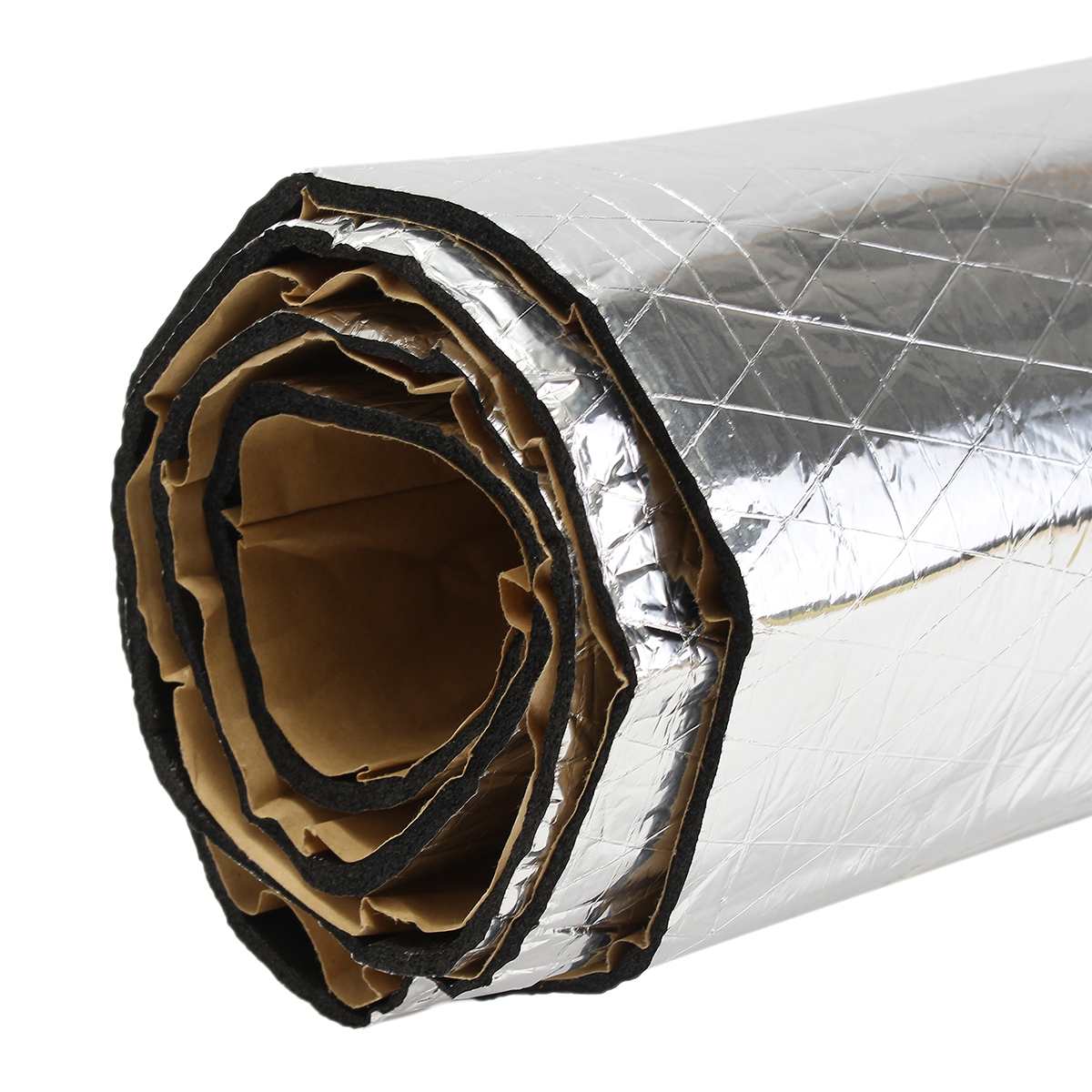 140x100cmx0.5cm mata pochłaniająca dźwięk robić samochodu hałjak maska izolacyjna osłona tłumiąca silnik zapora ogniowa ciepła pianka aluminiowa Sticke