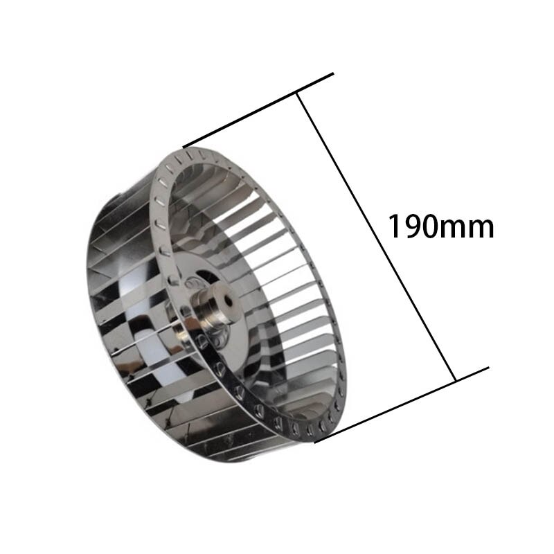 Moteur de turbine à palette centrifuge, arbre de turbine de ventilateur en aluminium, petite roue de pale 155 156 190mm: B
