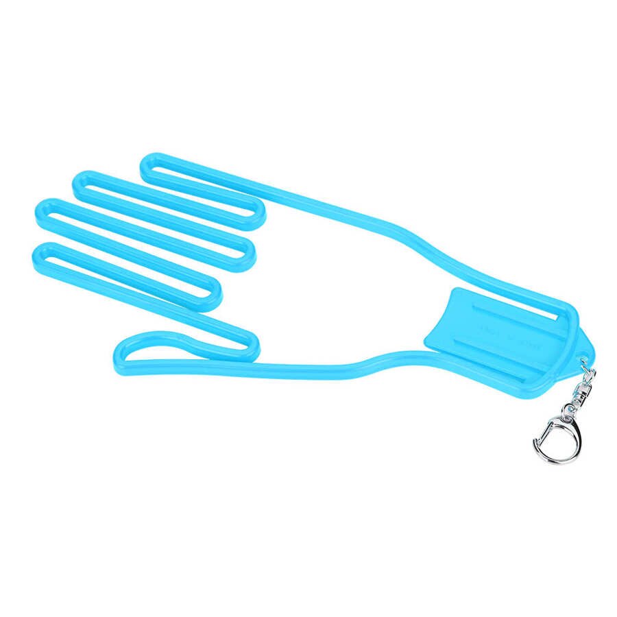 1 x handsker holder bårebeslag støtte ramme rack tørring opbevaring❤et: Blå