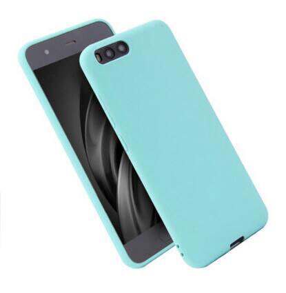 Capa de silicone tpu transparente e fosca, proteção ultra fina para xiaomi mi 6 mi6: Sky blue