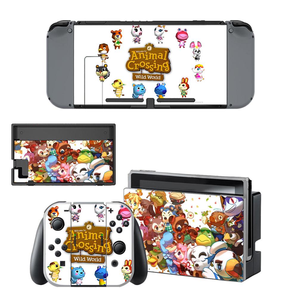 Animal Crossing Skin Sticker vinyl for Nintendo Switch sticker skin NS Console and Joy-Con Controllers: YSNS2042