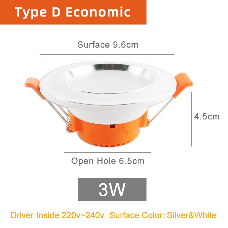 Kaguyahime magnetisk ledet modul lys 12w 16w 20w 24w ledet downlight magnet tilbehør blekksprut tallerken ringe ledet lampe 220v til tak: 3w downlights kalde
