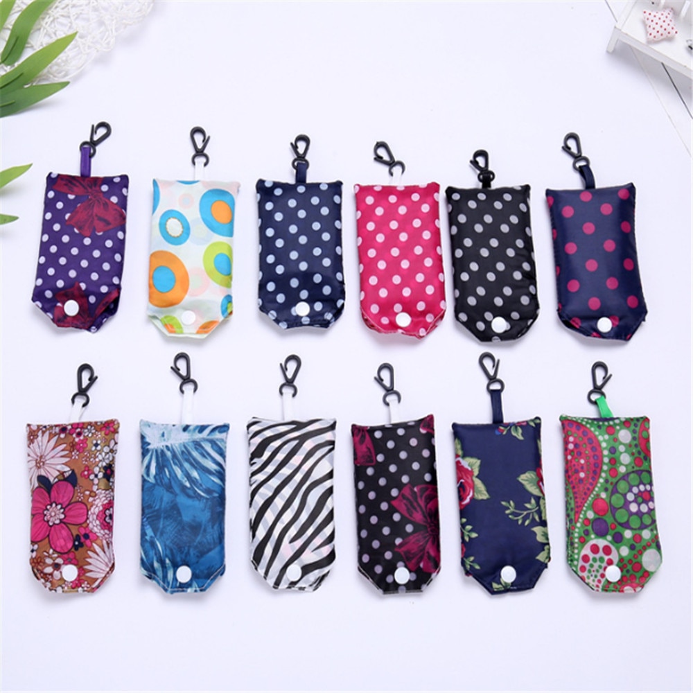 1 pc Draagbare opvouwbare boodschappentas Grote nylon zakken Dikke opvouwbare Waterdicht ripstop Schoudertas Handtas