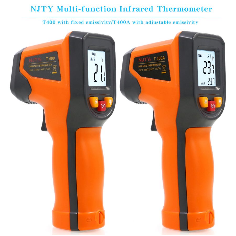 NJTY T400A T600A High Precision Infrared Thermometer, Water Thermometer, Baking and Kitchen Industrial Thermometer