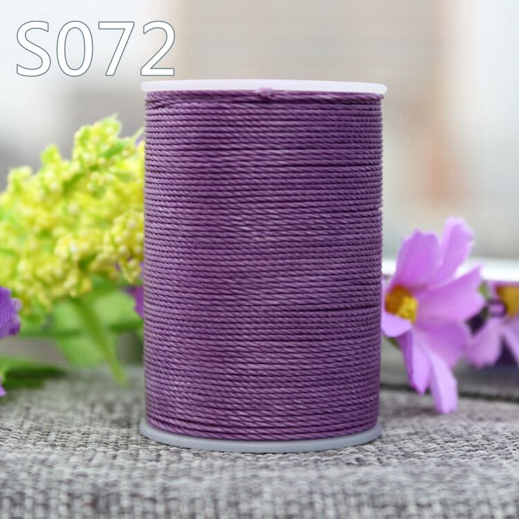 Yl055 0.55mm vokset trådsnor for skinnsøm, skinnsnor skinntråd: S072