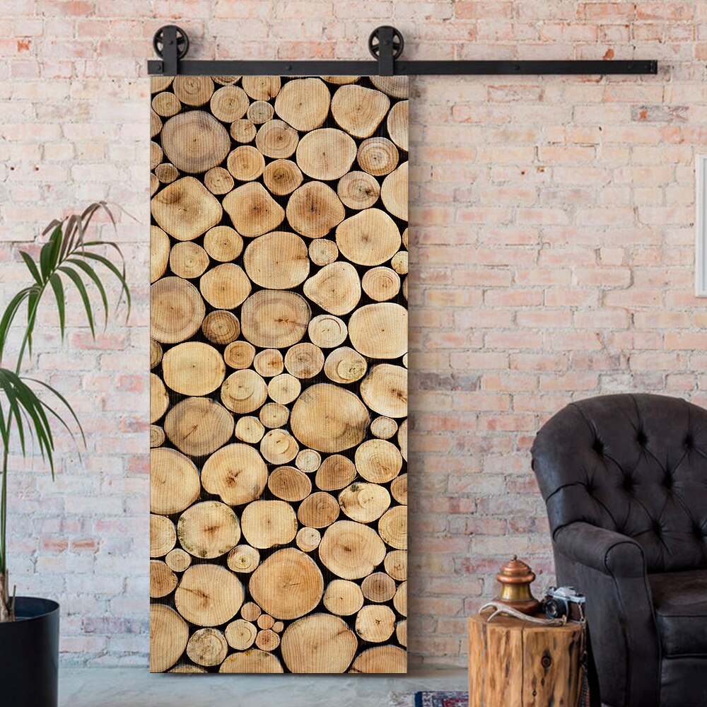 3D grano de madera repujado PVC antigua puerta de madera pegatina adhesivo decoración del hogar papel pintado impermeable a prueba de rasgaduras póster de pared mural calcomanías: dm090