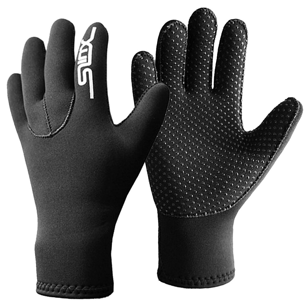 3mm Neoprene Five Finger Wetsuit Gloves Anti-slip Water Gloves for Diving Snorkeling Surfing Kayaking