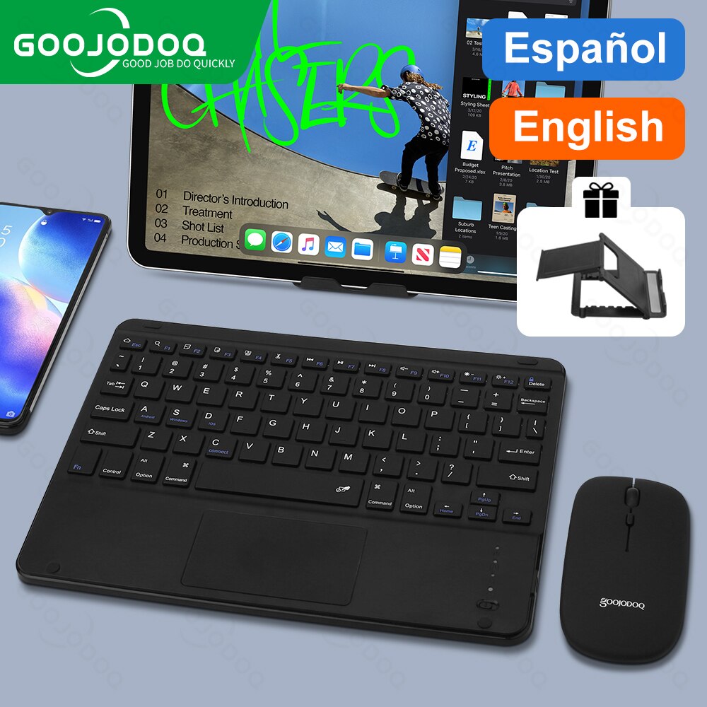 Bluetooth Keyboard For iPad Pro11 Mini Bluetooth Teclado Wireless Keyboard and Mouse For Samsung Xiaomi Touchpad iPad Keyboards