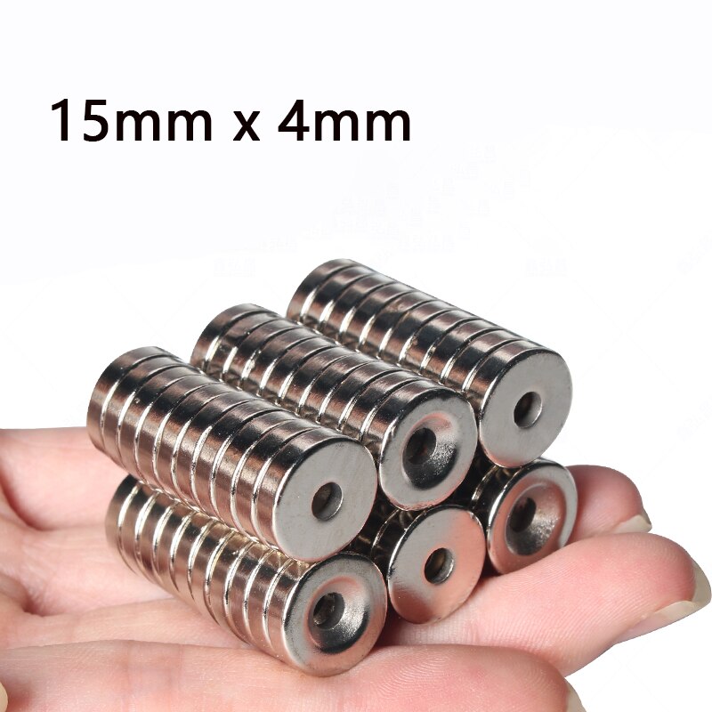 Pyöreät voimakkaat magneetit reiällä harvinaisten maametallien kestomagneetti neodyymi rauta boori magneetti halkaisija 8 10 12 15 18 20 25mm