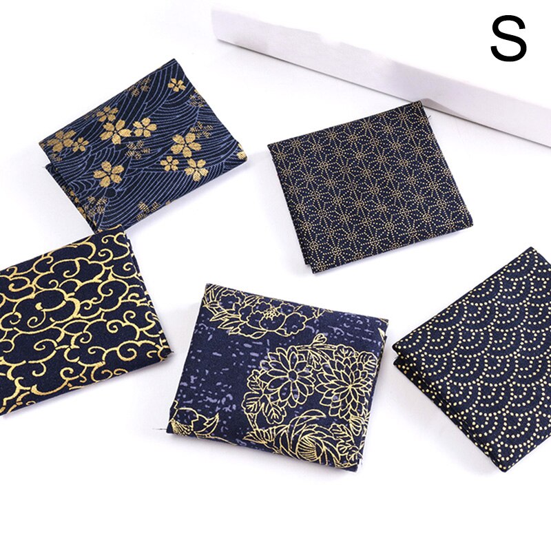 5 pçs estilo japonês tecido de pano algodão retalhos bebê acolchoado roupa costura artesanato diy material bordado acessório: S