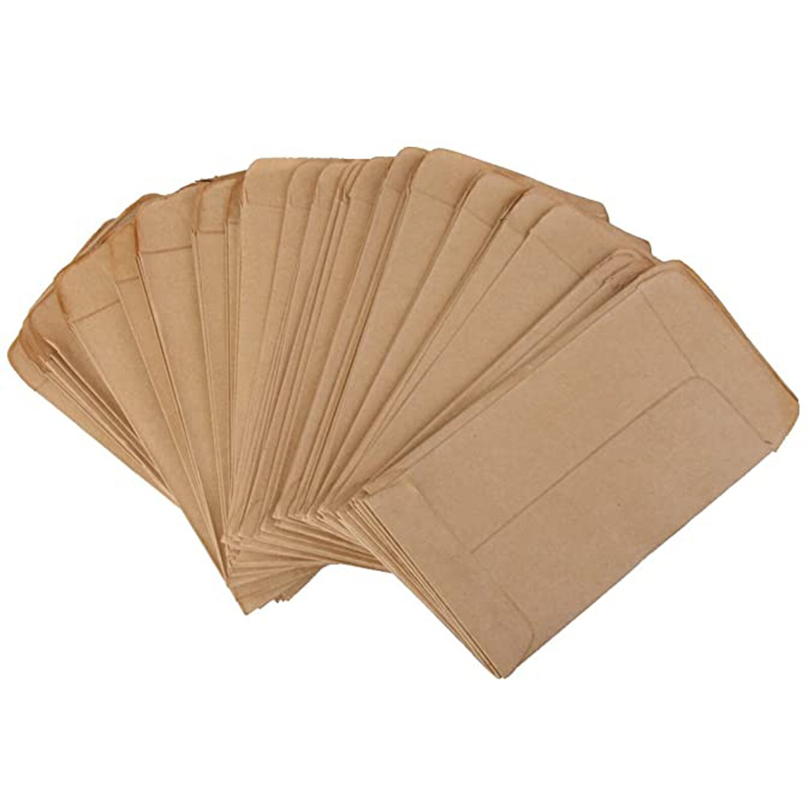 100pcs Vintage Kraft Paper Seed Bag Pouch Thickened Seed Bag Kraft Paper Bag Seeds Packaging Envelop Style Krafts Bags Envelopes