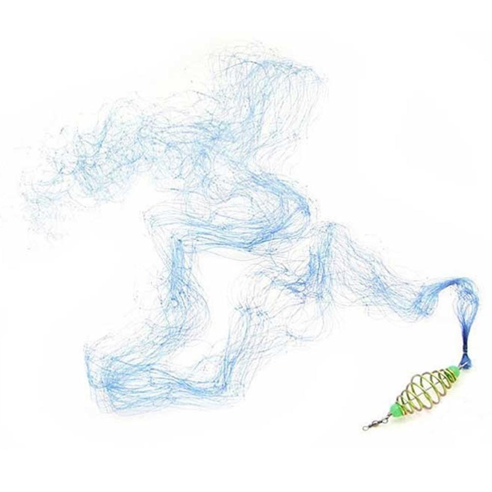 Nylon Fishing Net Copper Spring Shoal Fishing Net Throw Trolling Netting Fishing Tackle Hollow Net Random Color