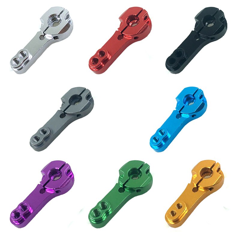 10 Stuks Van Upgrade Metalen 25T Servo Arm Voor Wpl C14/C24 Jjrc B14/B24 Met Schroeven rc Truck Rc Auto Onderdelen: Mixed color x10