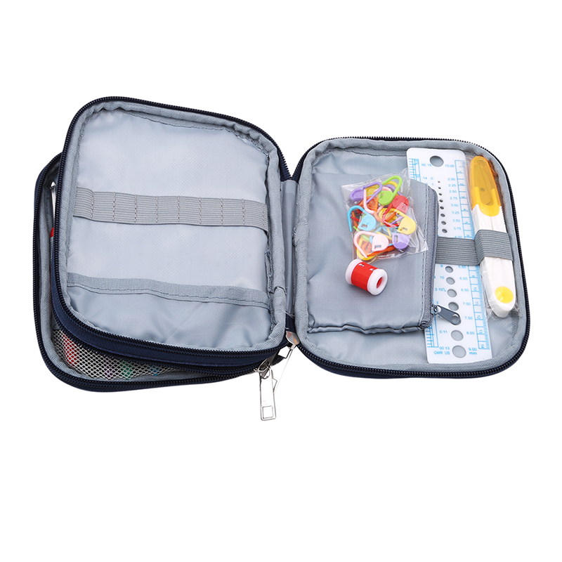 45 PCS/Lot DIY Yarn Knitting Crocheting Mix Sizes Crochet Hook Needles Stitch Markers Gauge Crochet Needles Knitting Tools