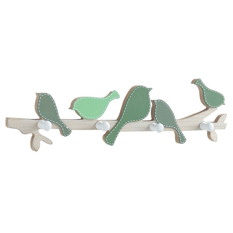 Crochet mural en bois d'oiseau | Patère murale, décor de maison, crochet Rail pour vêtements, cintre chambre salon, décorations murales de porte