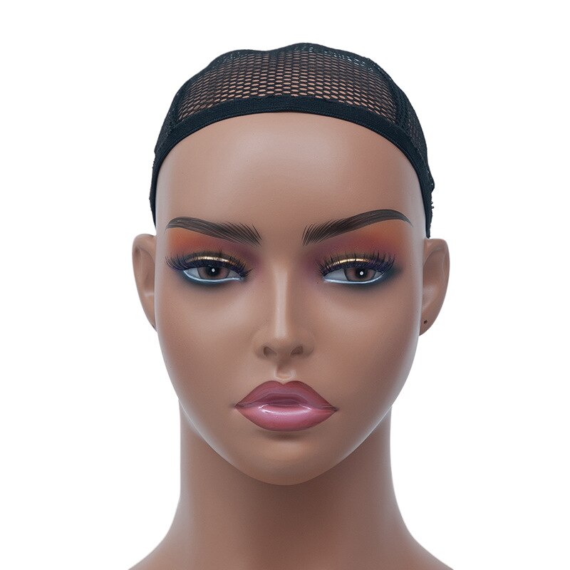 Realistic PVC Female Mannequin Head Display Wigs Hat Glasses Diamond Necklace Scarf Stand Torso Bracket Hole At The Bottom DEB10