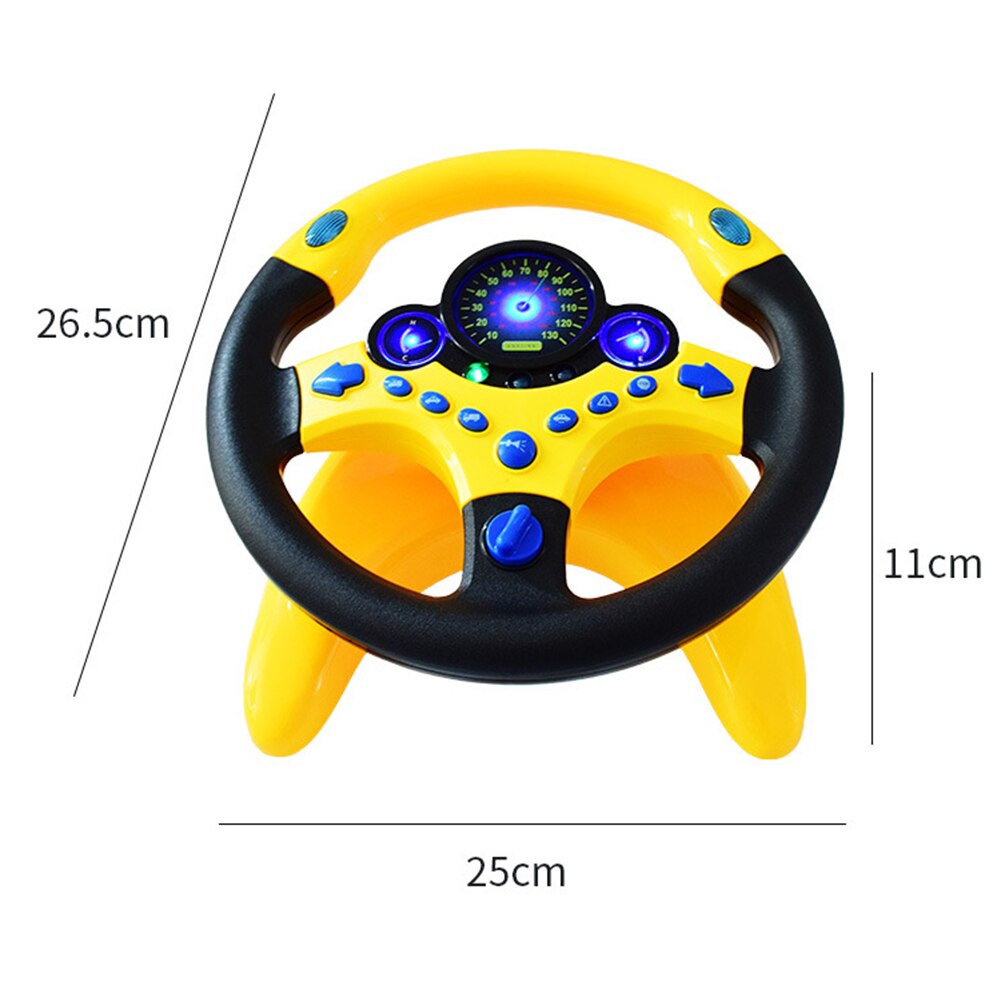 Children Steering Wheel with Light Sound Simulation Driving Education Toy