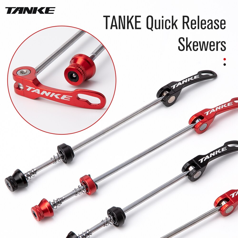 TANKE-brochetas de buje de perno de liberación rápida para bicicleta, eje de palanca, piezas de repuesto para bicicleta de montaña y carretera, delanteras, traseras de 100mm y 135mm