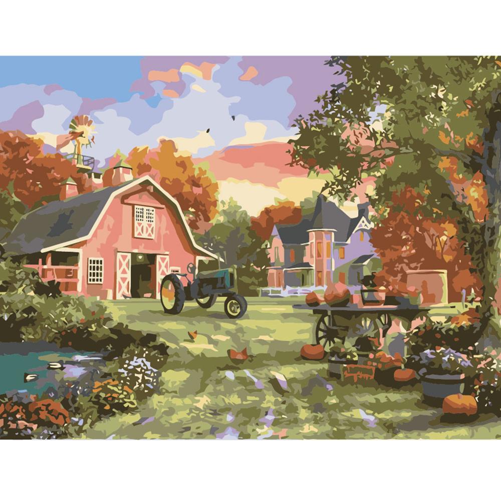 Pintura Diy de tortuga por números para colorear por números, arte de pared moderno, imagen por números para decoración del hogar, juguetes hechos a mano para niños: NO Framed 0121