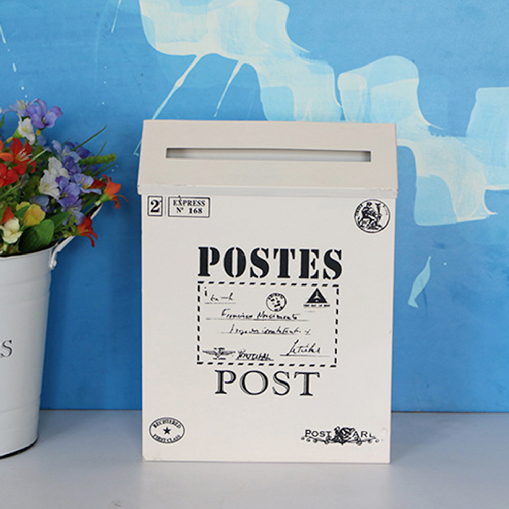 Caja de correos para decoración de pared del hogar, accesorio para foto, buzón