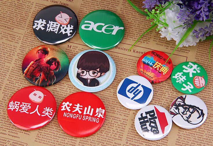 pin button 25mm(1") pin badge metarail plastic and metal badge pin 1000pcs