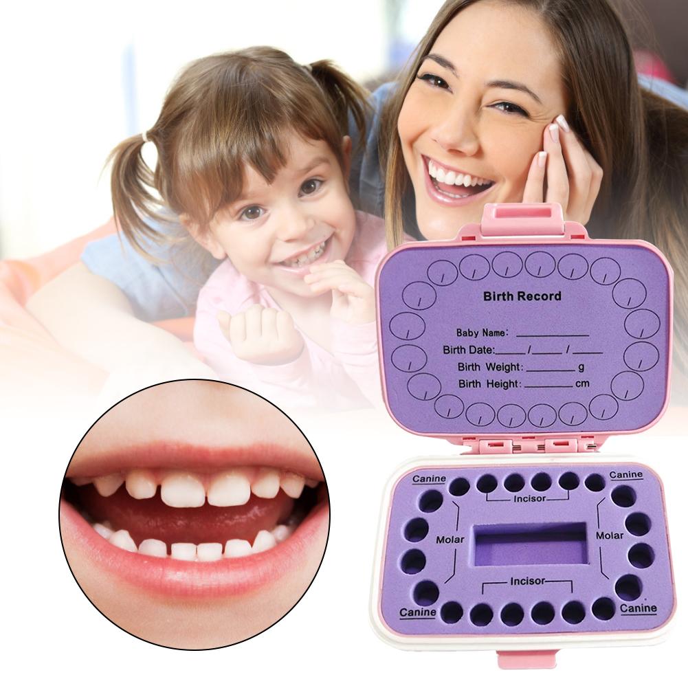 Baby Tooth Box Baby Hair Collection Plastic Box Tooth Saving House For Boys Girls Baby Commemorative