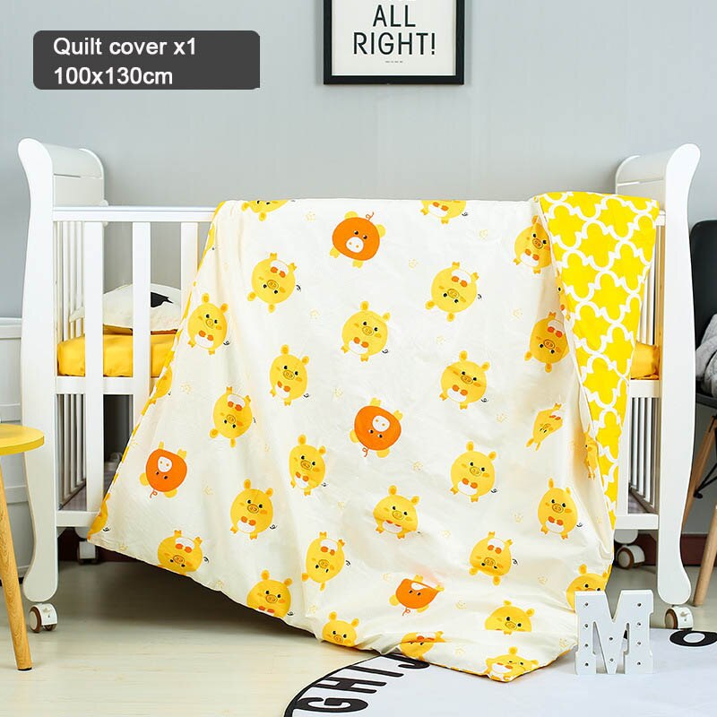 1pcs Baby Dekbedovertrek 130*100cm Cartoon Plaid Cover Pad Dots Dieren Milieubescherming Baby Beddengoed Ademend zachte