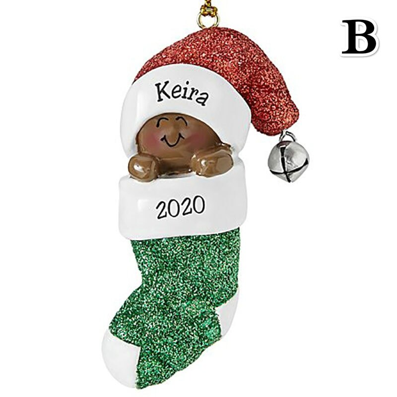 Kerst Ornament Diy Naam Zegen Kerstman Hanger Kerstboom Decor: B