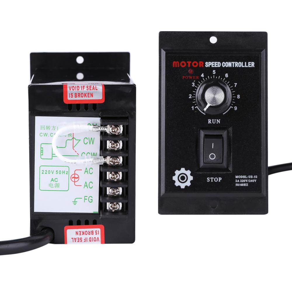 400W Ac 220V Motor Speed Controller Pinpoint Regulator Controller Vooruit En Achteruit 50/60Hz 10X8X5Cm