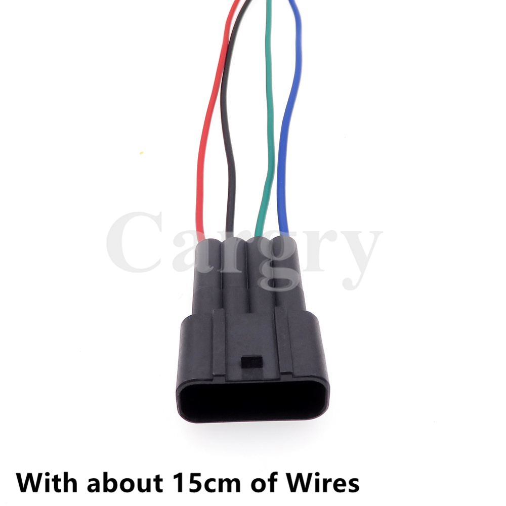 Bobina de encendido para automóvil, 1 Juego de 4P, enchufe de cable eléctrico 7283-7449-30, carcasa de plástico para coche, conector impermeable para Toyota: Marrón