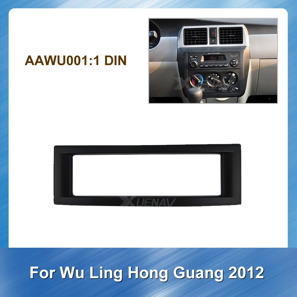 1 Din Autoradio Fascia Voor Wu Leng Hong Guang Gps Navigatie Plaat Inbouwen Frame Bazel Dvd Panel Zwart installatie Trim