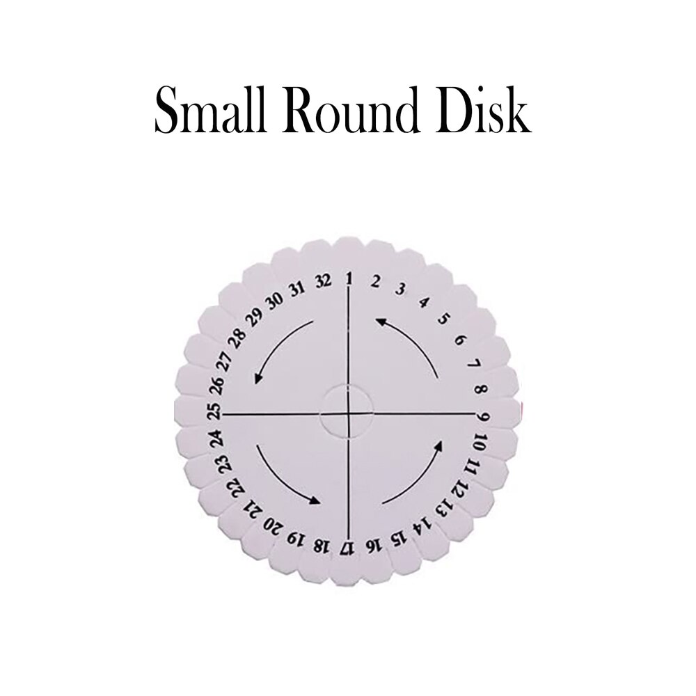 Braiding Disk Round Square Kumihimo Beading Cord Disc Braiding Braided Plate DIY Bracelet Loom Weaving Board Craft Tools: No1