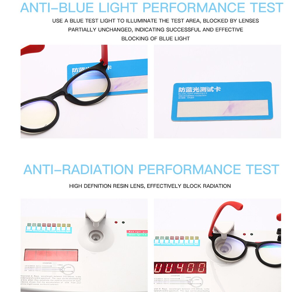 Kids Round Anti Blue Light Glasses Children Flexible Cute Computer Eyeglasses Boys Girls Ultralight Pink Blue Spectacles Frame