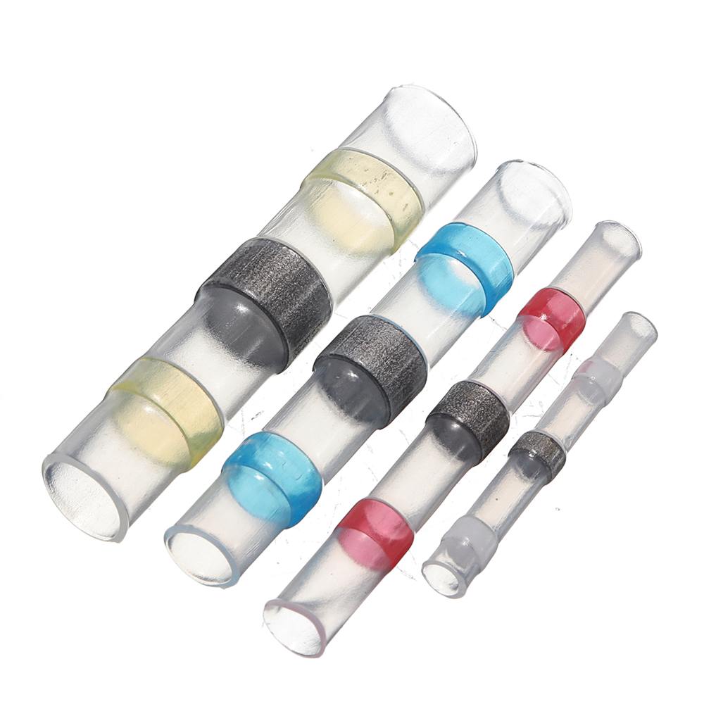 100pcs Waterproof Seal Heat Shrink Solder Wire Connector Shrinkage Solder Sleeve Heat Shrink Tube kit Wire Splice Connector