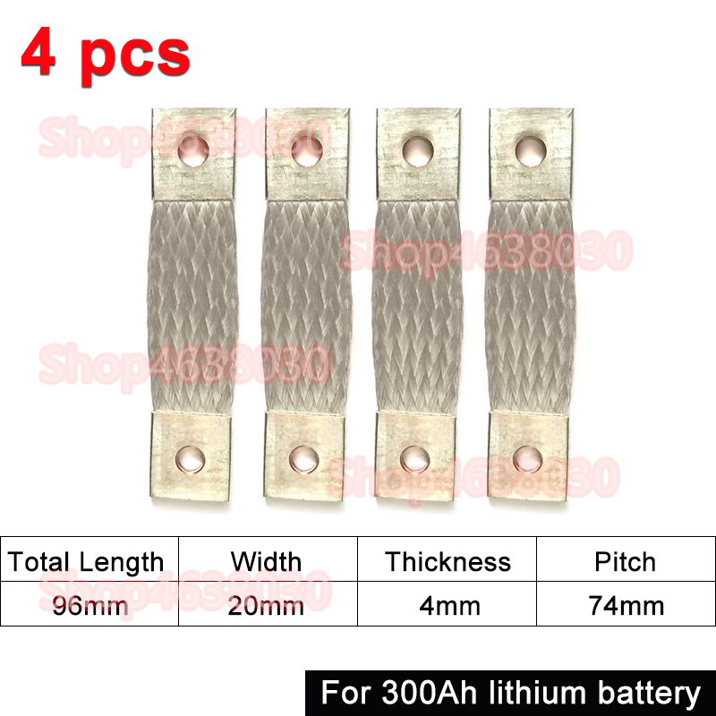 230Ah 280Ah 300Ah 12V Busbar Lifepo4 Battery Flexible Copper Connector 56mm 74mm for Lifepo4 Battery Use 1/2/3/4/8pcs: Lavender