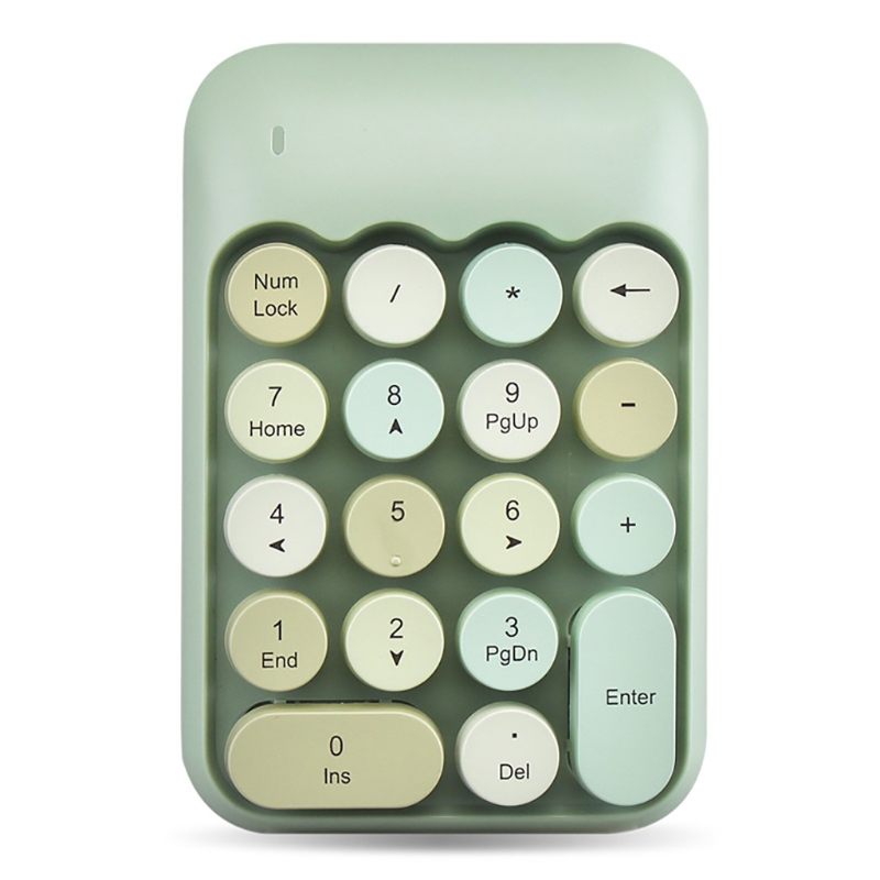 P8DC Portable Mini Wireless Numeric Keypad Ultra-thin Digital Num Pad for Laptop PC
