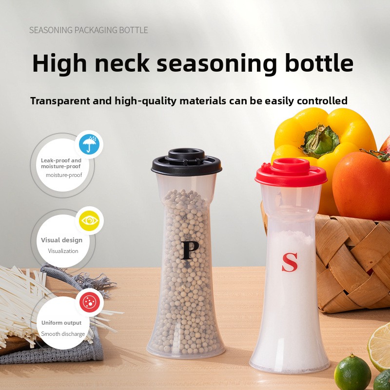 Ströflaska plastkryddaflaska pulverspridare grillkrydda burk krydda pepparpulverflaska