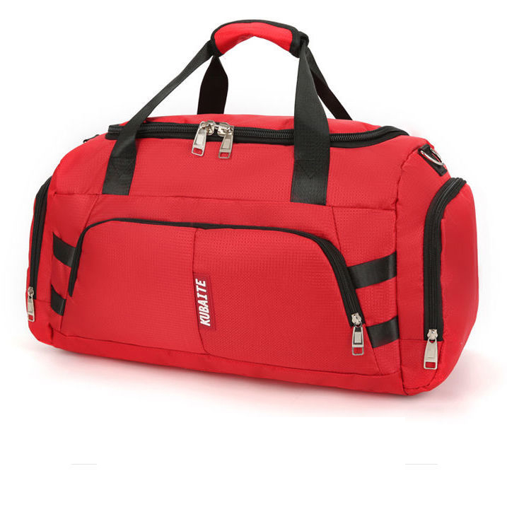 Multifunction Sport Gym Bag Men Women Handbag Waterproof Fitness Travel Backpack Large Capacity Yoga Training Duffel Bag: Red