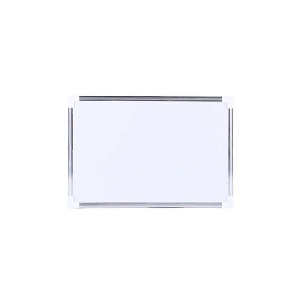 Pizarra blanca magnética de doble cara para oficina y escuela, bolígrafo de borrado en seco, imanes, botones, escritura, N9N4: 30x20cm