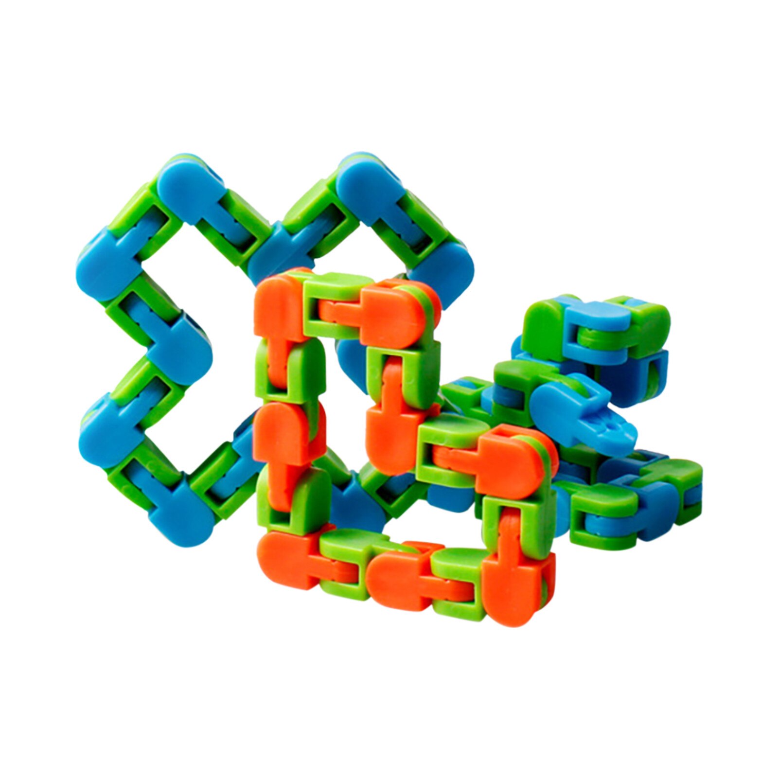 1pc Multicolor stravaganti tracce Snap and Click Fidget giocattoli bambini autismo serpente puzzle classico antistress ruota giocattoli sensoriali # Y5