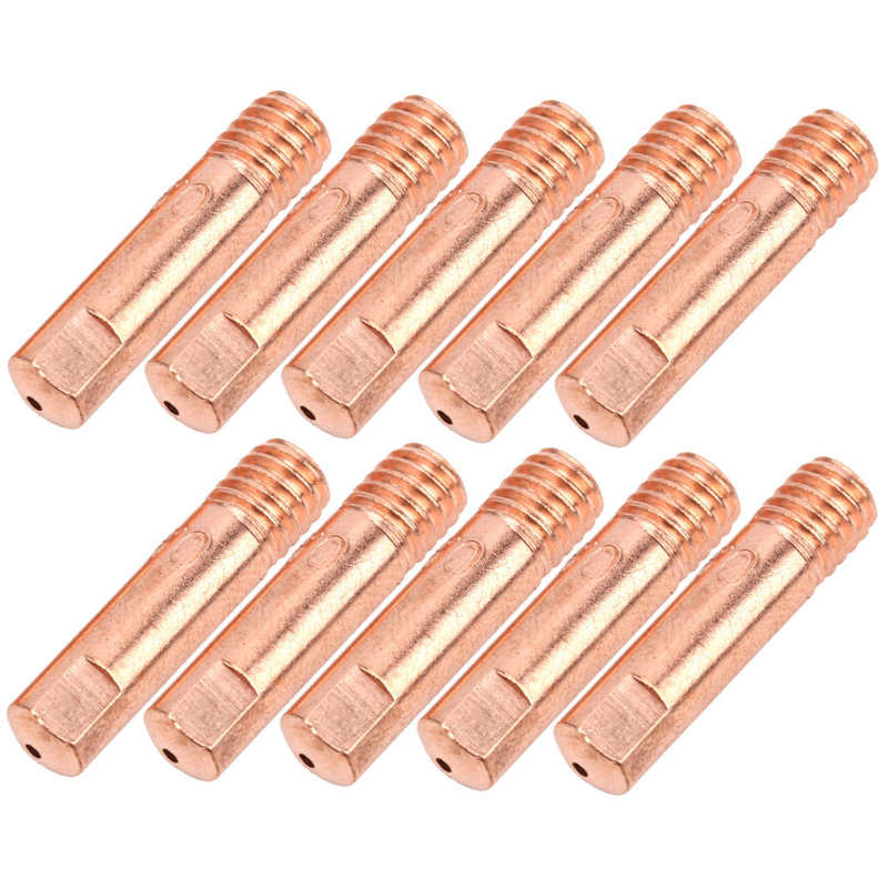 Wielding tip Soldering iron tip MIG Welding Contact Tip Copper Conductive Nozzl for Weld Accessories 15AH x 0.9 Solder